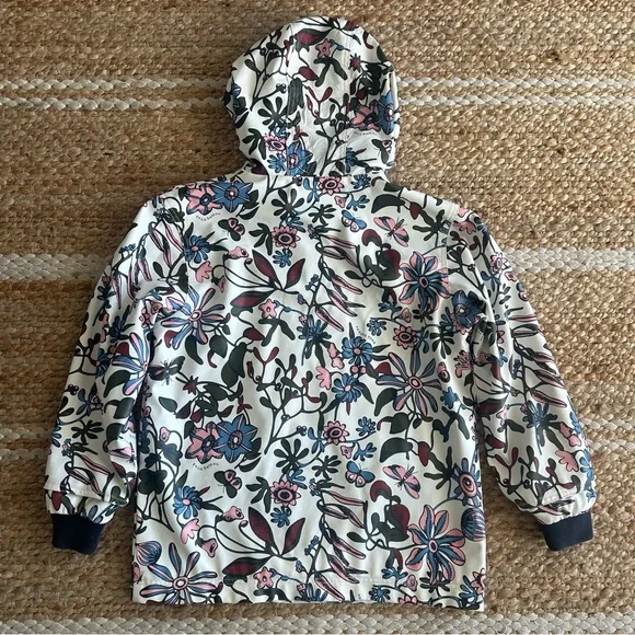 Petit Bateau Flower Print Raincoat Jacket - Picture 2 of 12